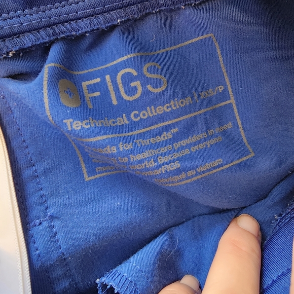 Figs Xxs/p Scrub Bottoms Pants Jogger Royal Blue - Picture 2 of 4